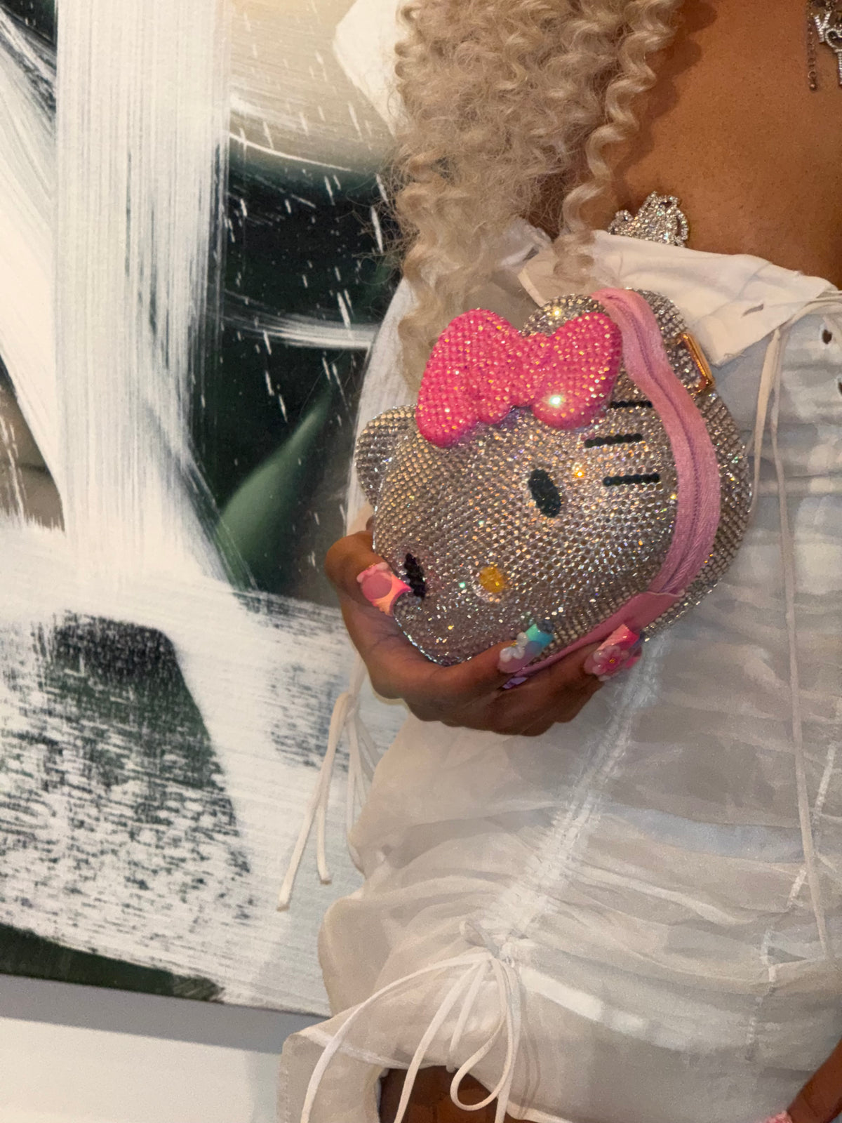 Hello Kitty Crystal Rhinestone Clutch ✨