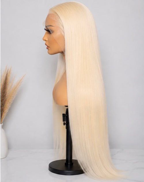 613 & Natural Black Bone Straight Human Hair 13x4/13x6 Invisible HD Lace