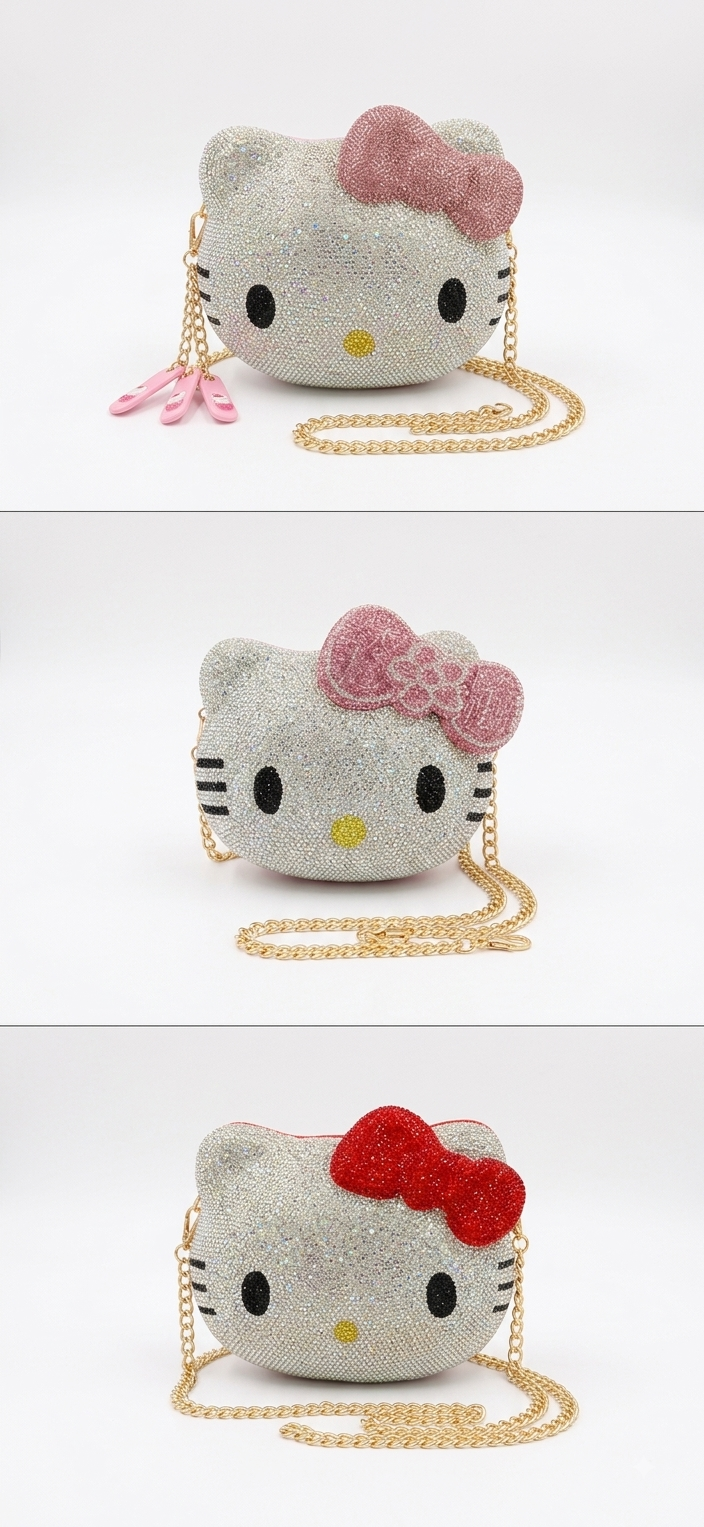 Hello Kitty Crystal Rhinestone Clutch ✨