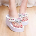 Hello Kitty Thong Platform Sandals